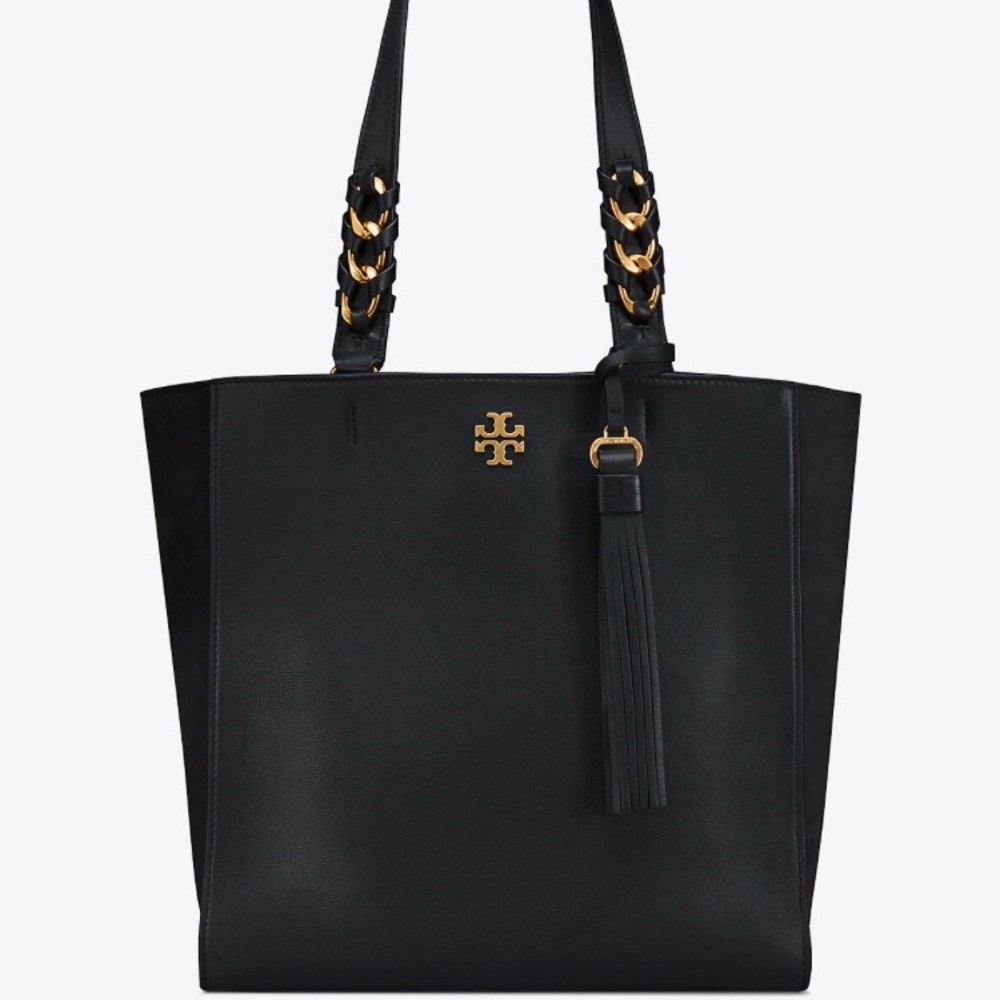 💯%Authentic Tory Burch Brooke leather Tote w Tags - Picture 5 of 8